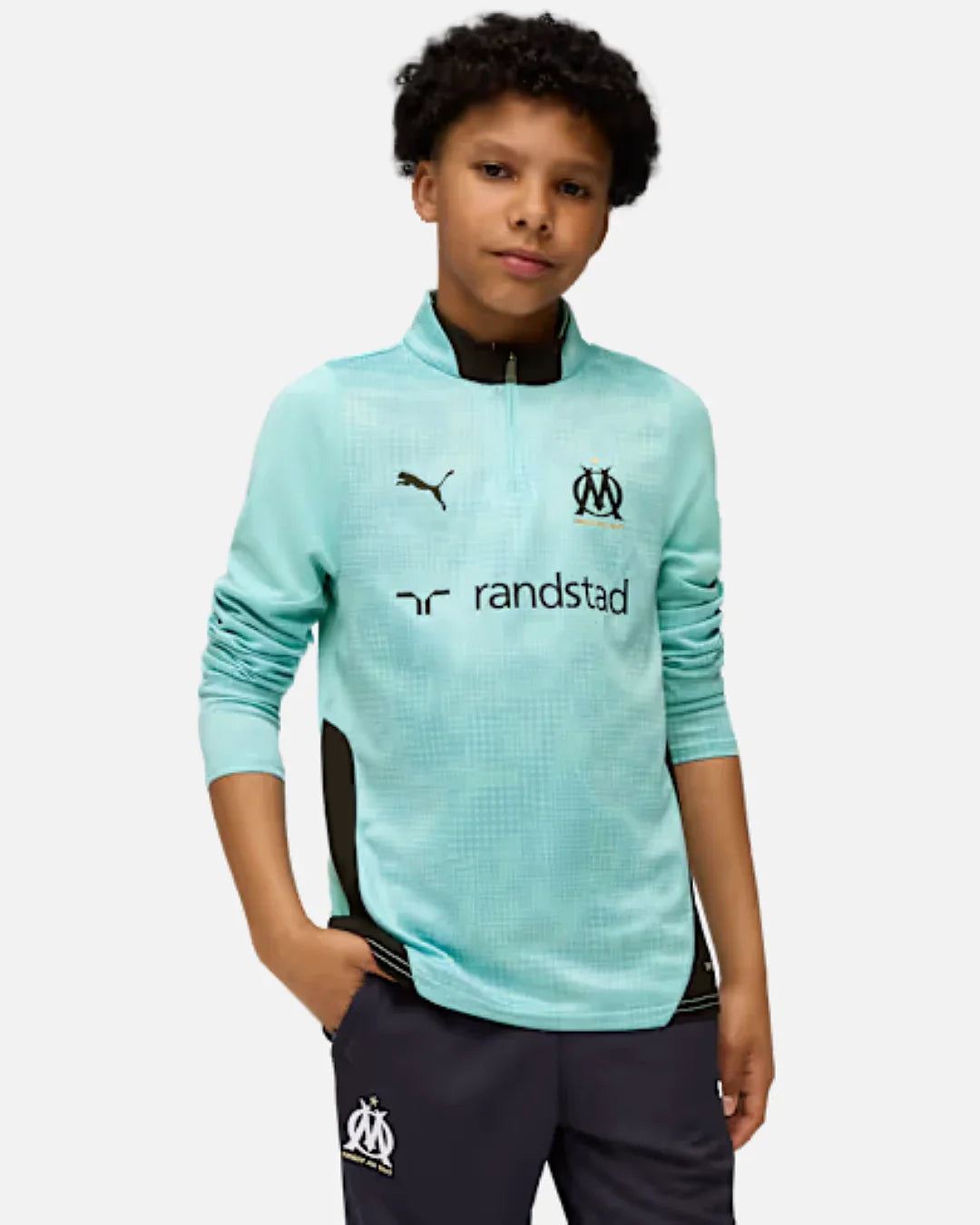 Haut d’entraînement OM 2025/2026 Junior - Bleu