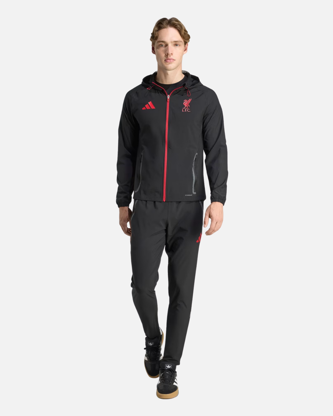 Veste Liverpool FC Tiro 25 Competition Vis Tech - Noir/Rouge