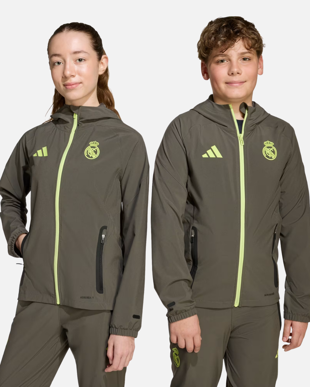 Veste Real Madrid Tiro 25 Competition Vis Tech Junior - Vert