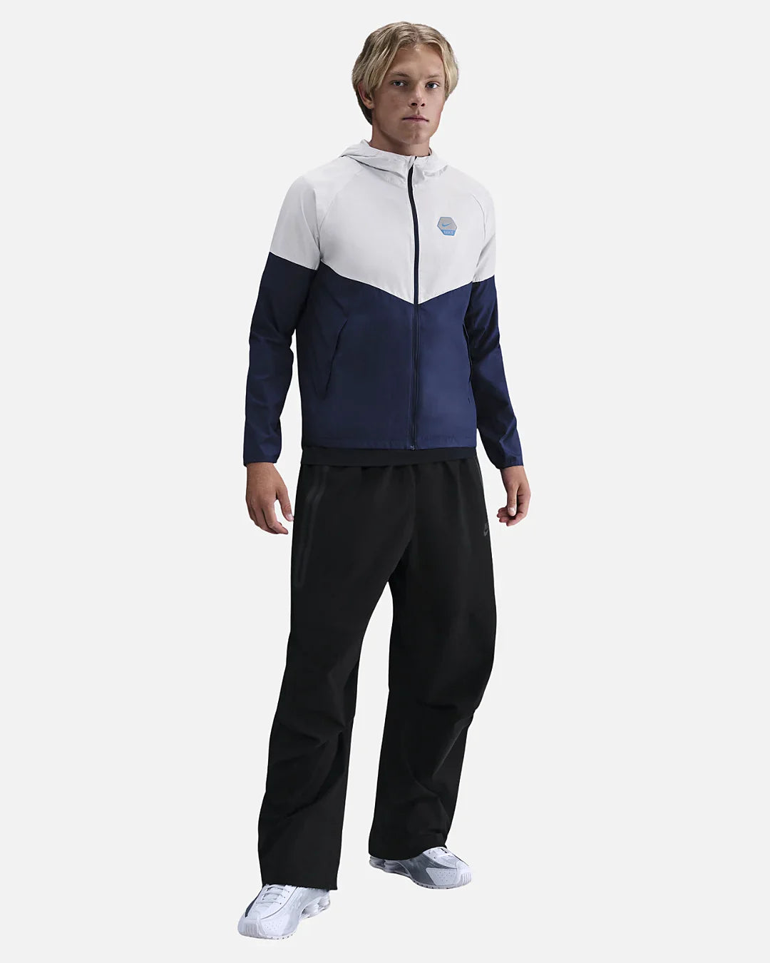 Veste imperméable Nike Air Run - Bleu/Blanc