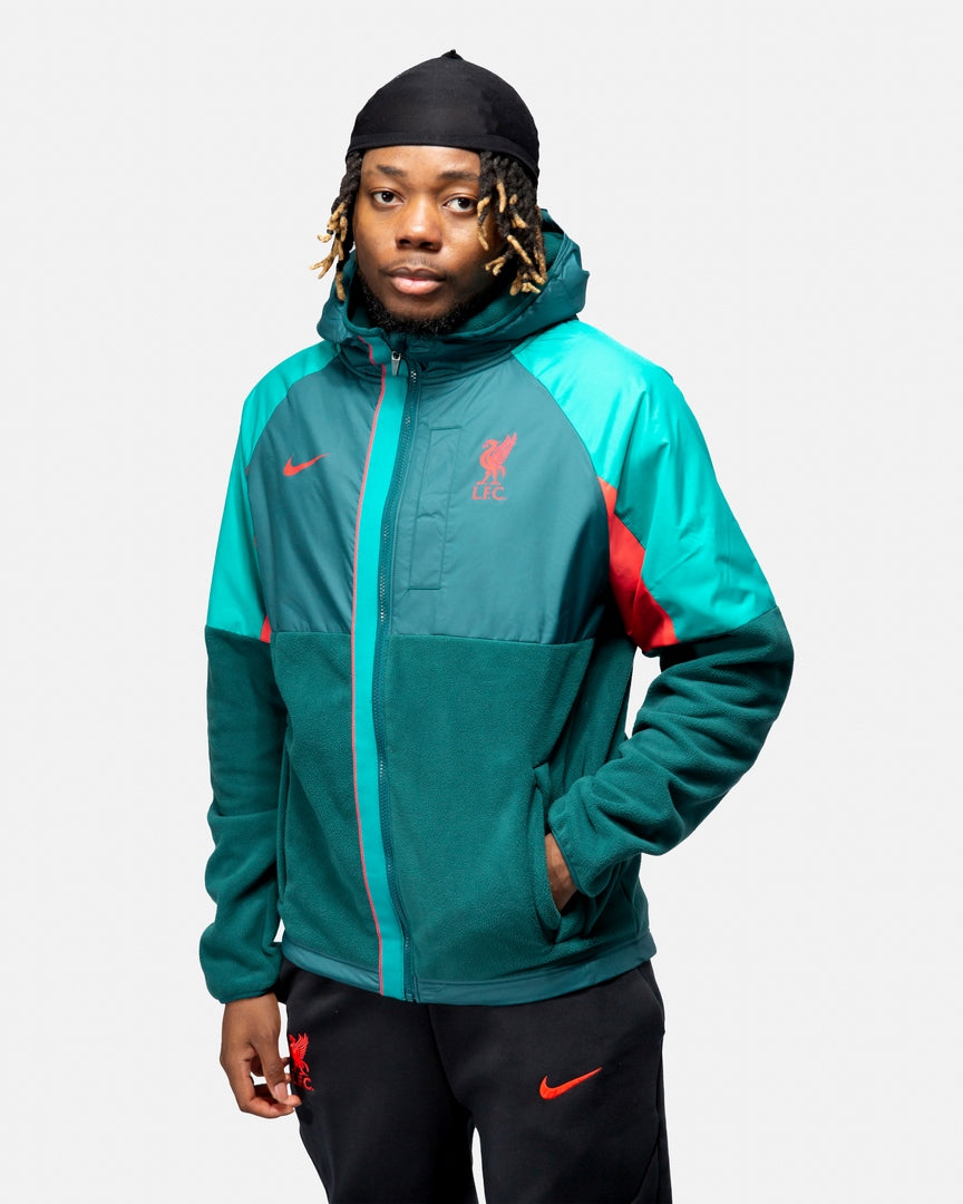 Veste à capuche Liverpool - Vert/Rouge