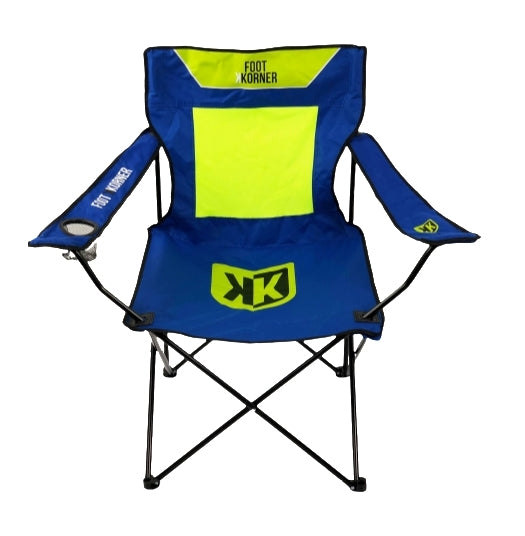 Chaise pliante FK - Bleu/Jaune