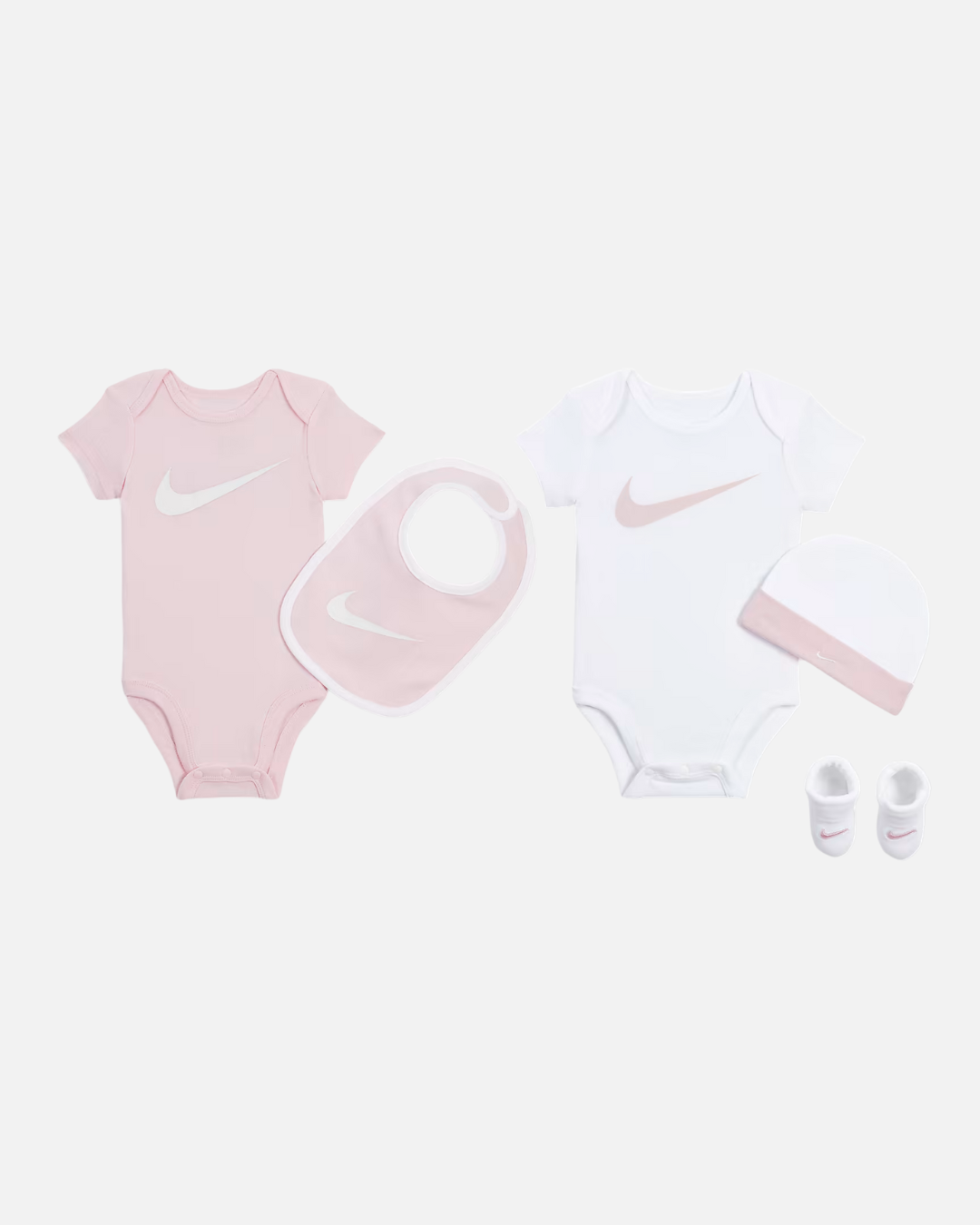 Coffret 5 pièces Nike Bébé - Rose/Blanc