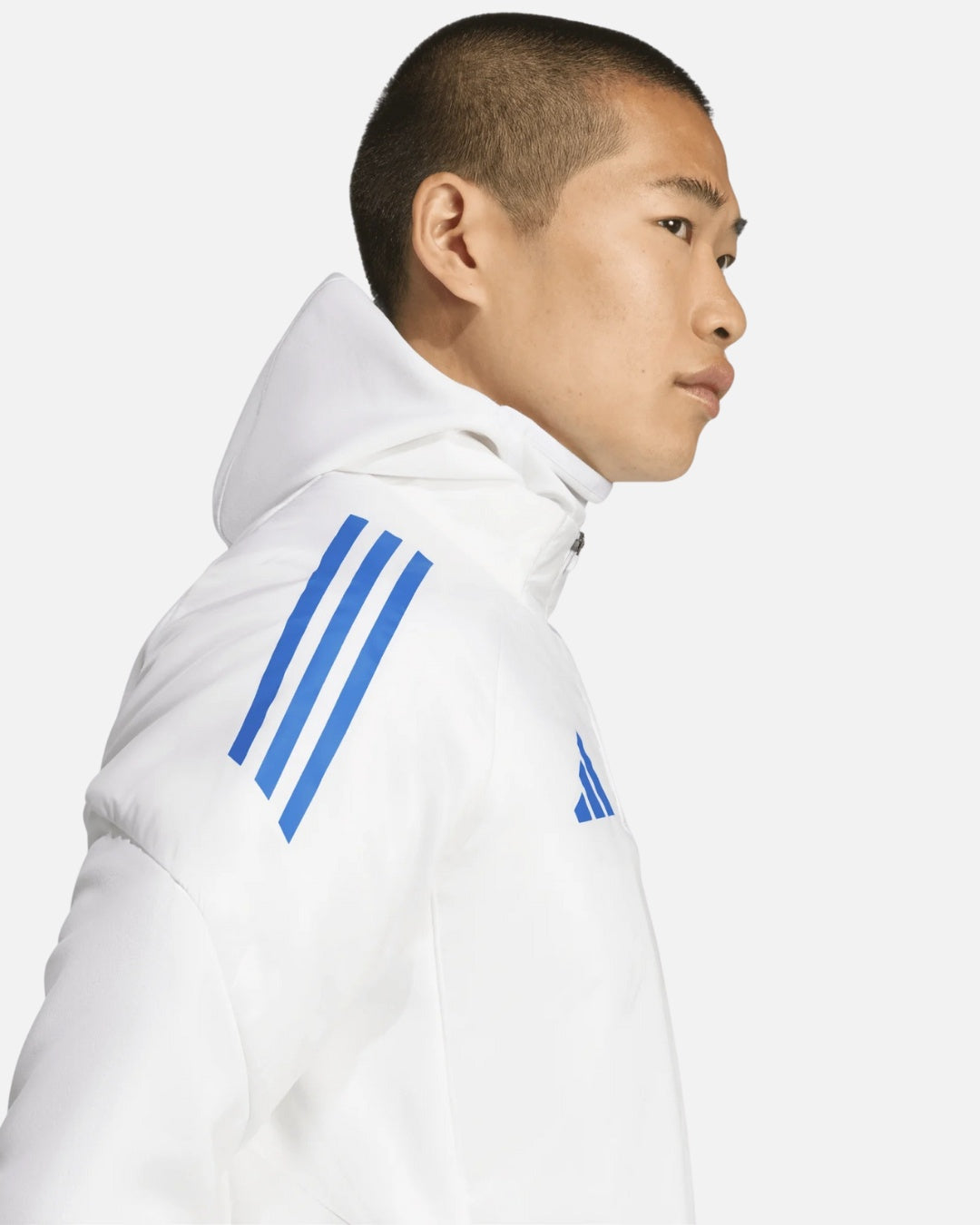 Haut d'entraînement Cagoule Intégrée Real Madrid 2025/2026 - Blanc