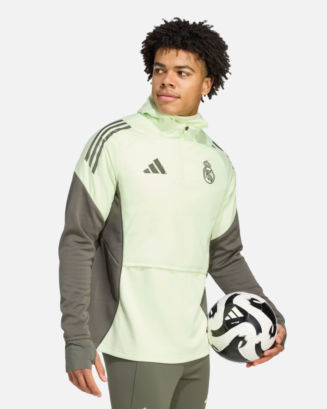Haut hiver Real Madrid Tiro 25 Competition - Jaune/Vert