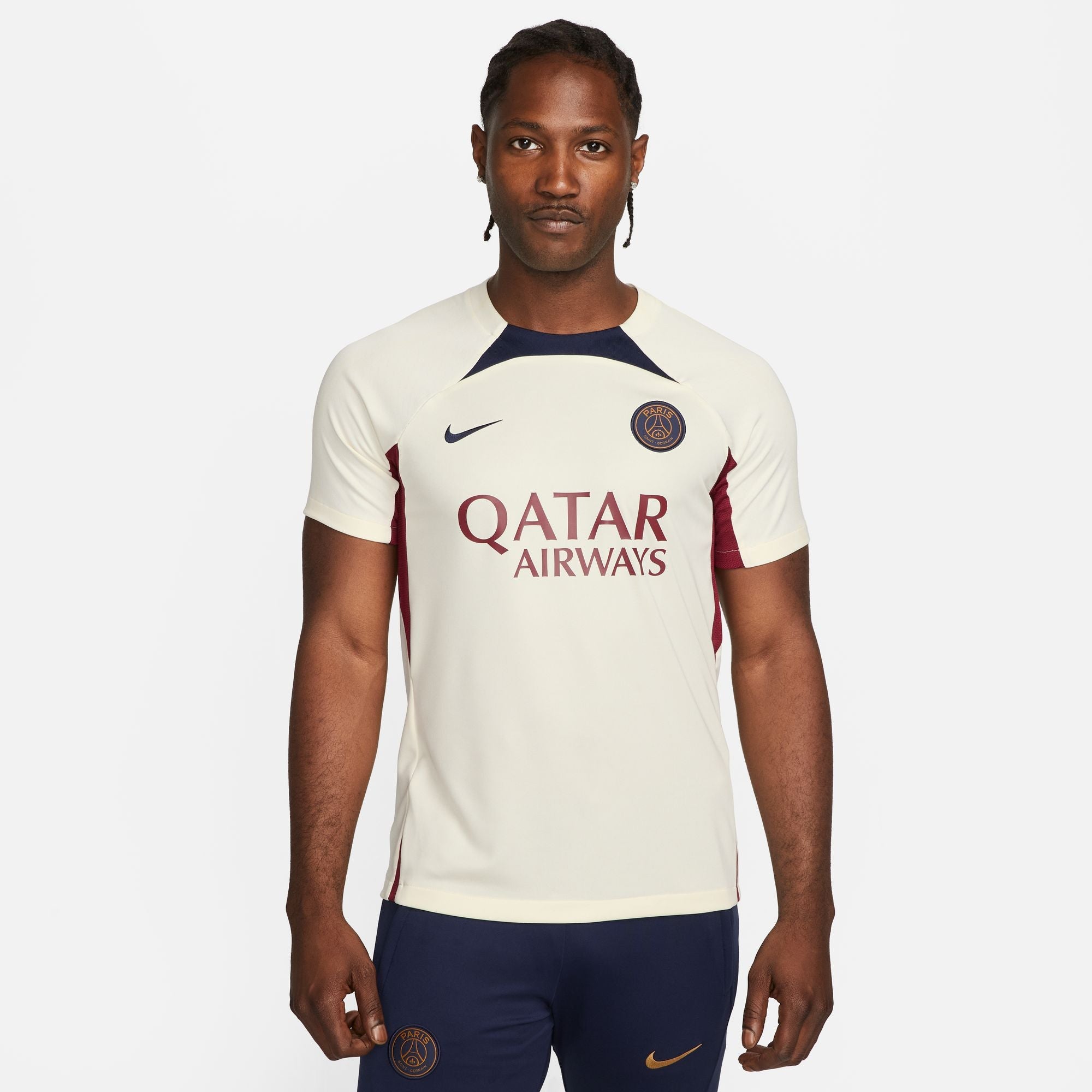 Maillot d'entrainement PSG - Beige/Rouge/Bleu