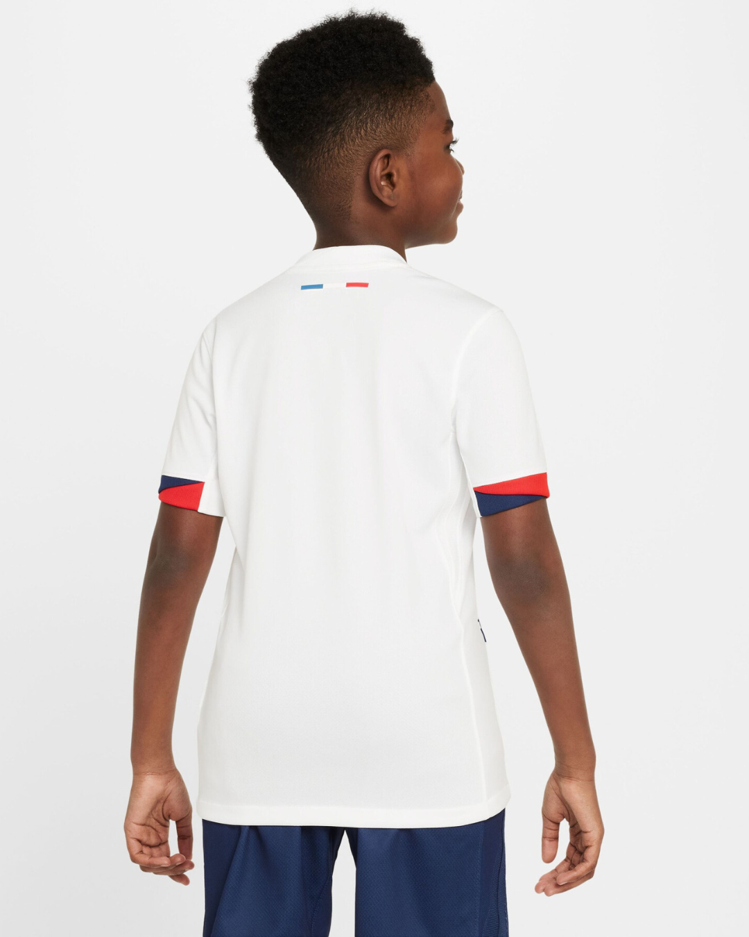 Maillot PSG Extérieur Junior 2025/2026 - Blanc/Bleu/Rouge