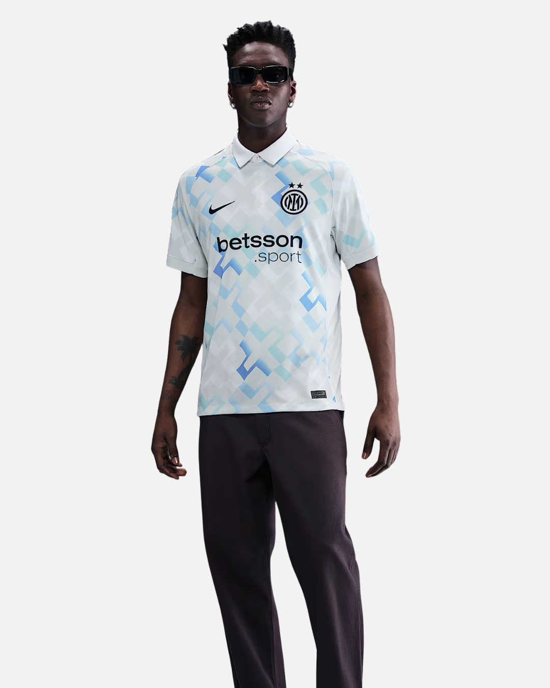 Maillot extérieur Inter Milan 2025/2026 - Blanc/Bleu