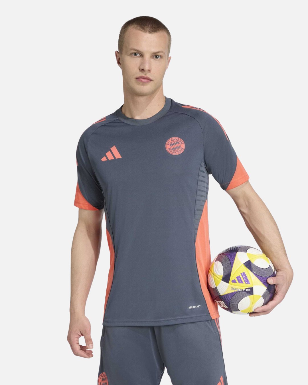 Maillot d'entraînement FC Bayern Munich 2025/2026 - Gris/Rouge