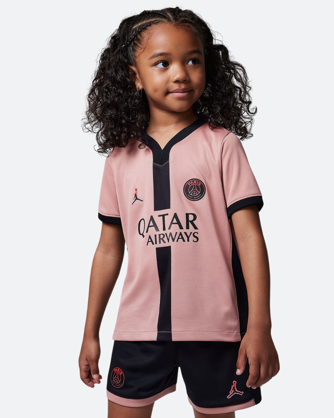 Ensemble 3 pièces PSG Enfant 2024/2025 - Rose/Noir