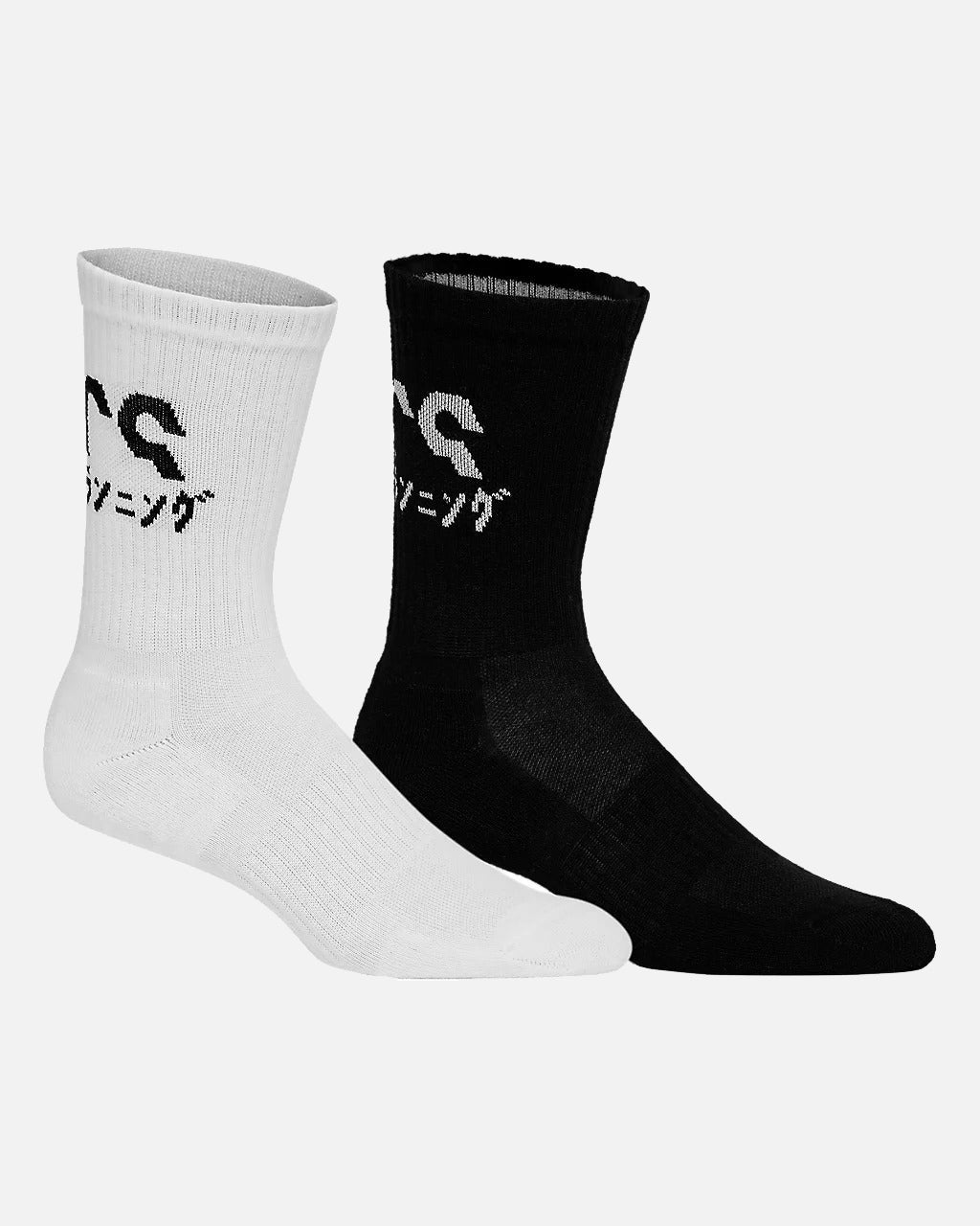 Pack de 2 paires de chaussettes Asics Katakana - Blanc/Noir