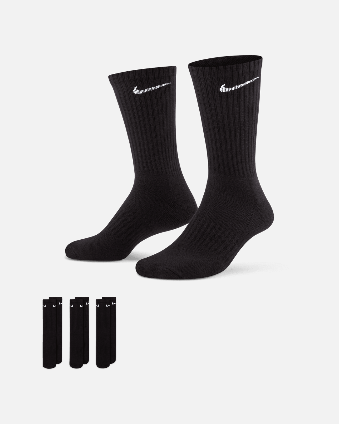 Pack de 3 paires de chaussettes Nike Everyday - Noir