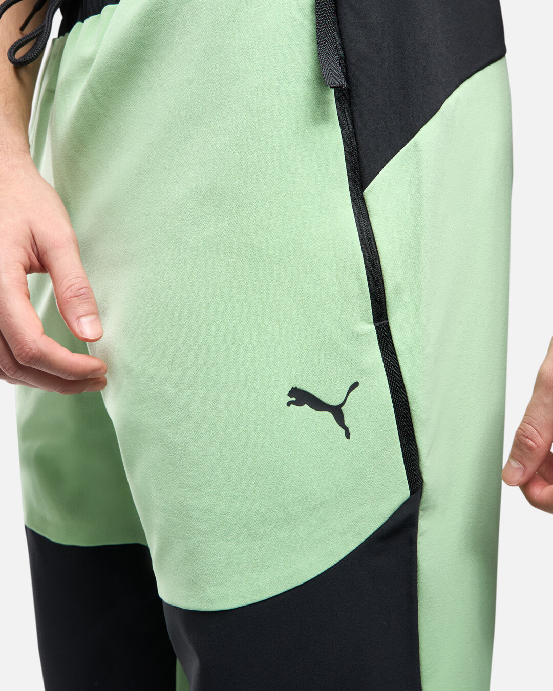 Pantalon Puma Woven - Noir/Vert