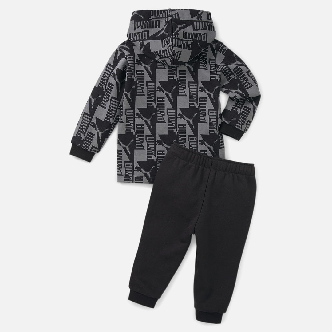 Survêtement Minicats Puma Power bébé - Gris/Noir/Blanc