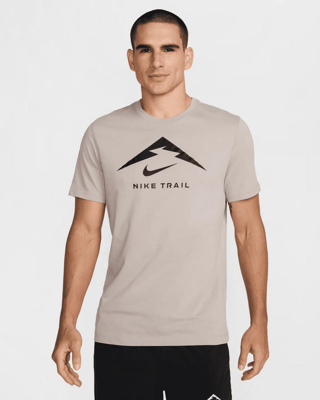 T-shirt Nike Running Trail - Beige/Noir