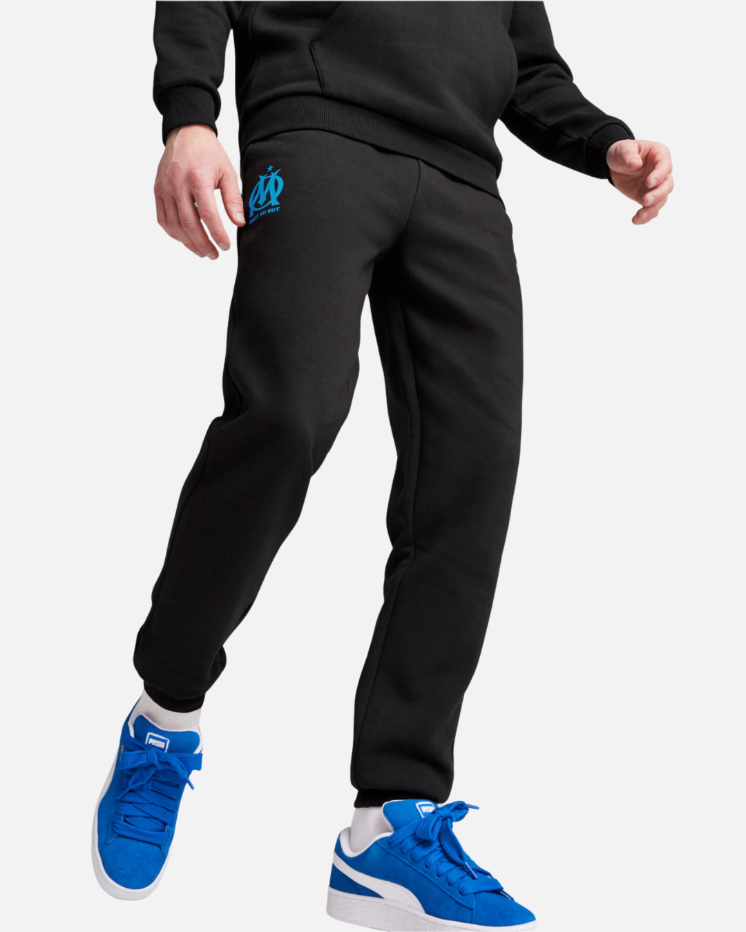 Pantalon de survêtement OM 2024/2025 - Noir/Bleu