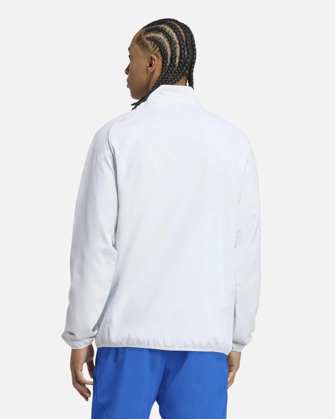 Veste de survêtement Prematch Real Madrid 2025/2026 - Blanc/Bleu