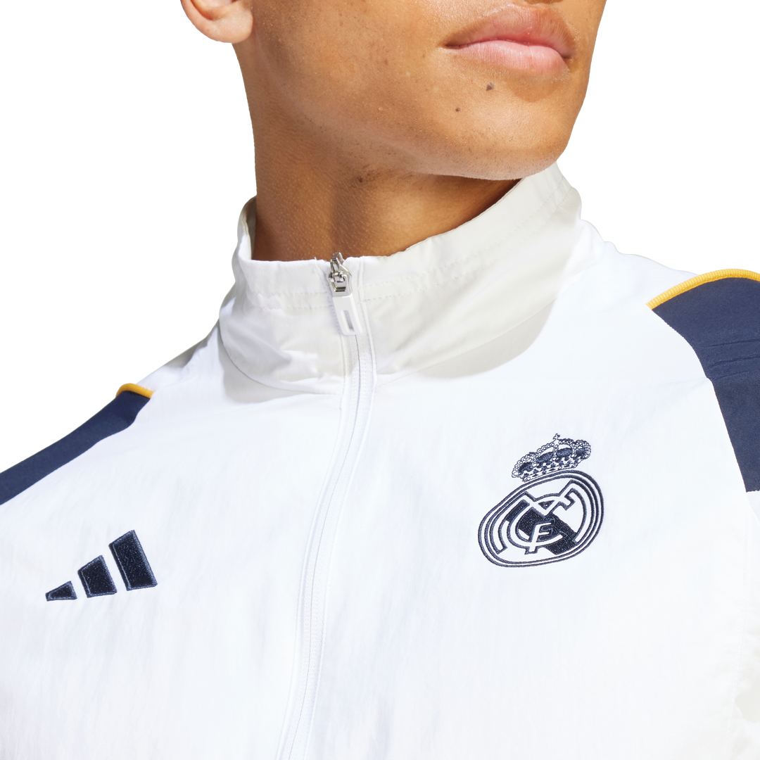 Veste de survêtement Real Madrid - Blanc/Bleu/Jaune