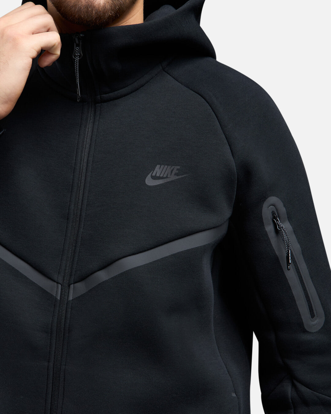 Veste Nike Tech Fleece Windrunner - Noir