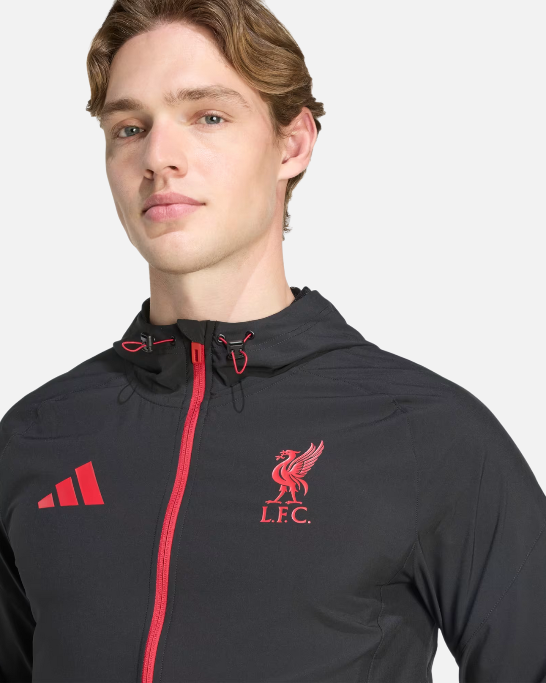 Veste Liverpool FC Tiro 25 Competition Vis Tech - Noir/Rouge