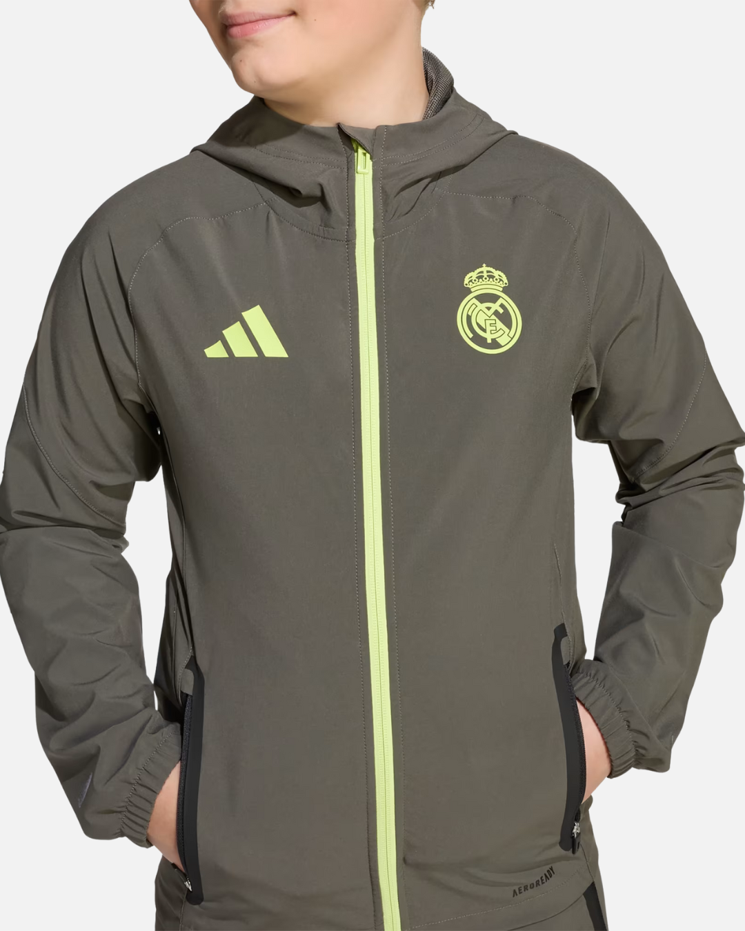 Veste Real Madrid Tiro 25 Competition Vis Tech Junior - Vert