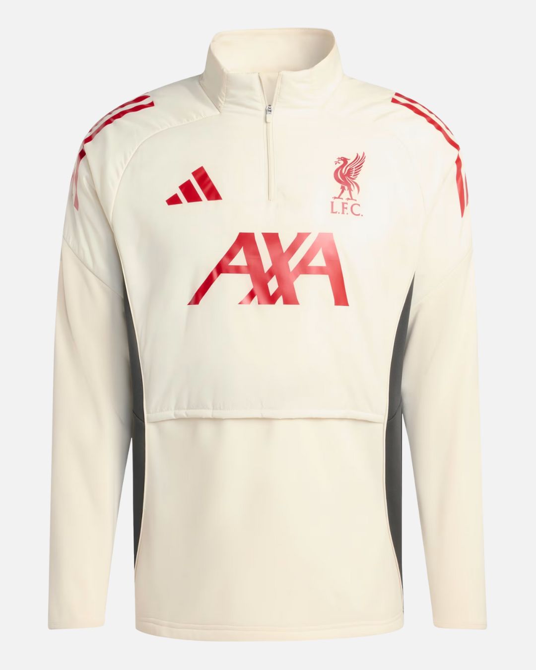 Haut d'entraînement avec Cagoule intégrée Liverpool FC 2025/2026 - Blanc