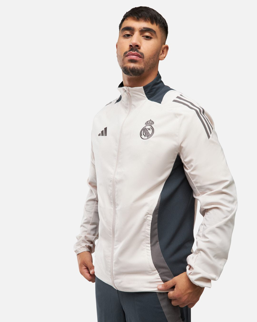 Veste de survêtement Real Madrid 2024/2025 - Beige