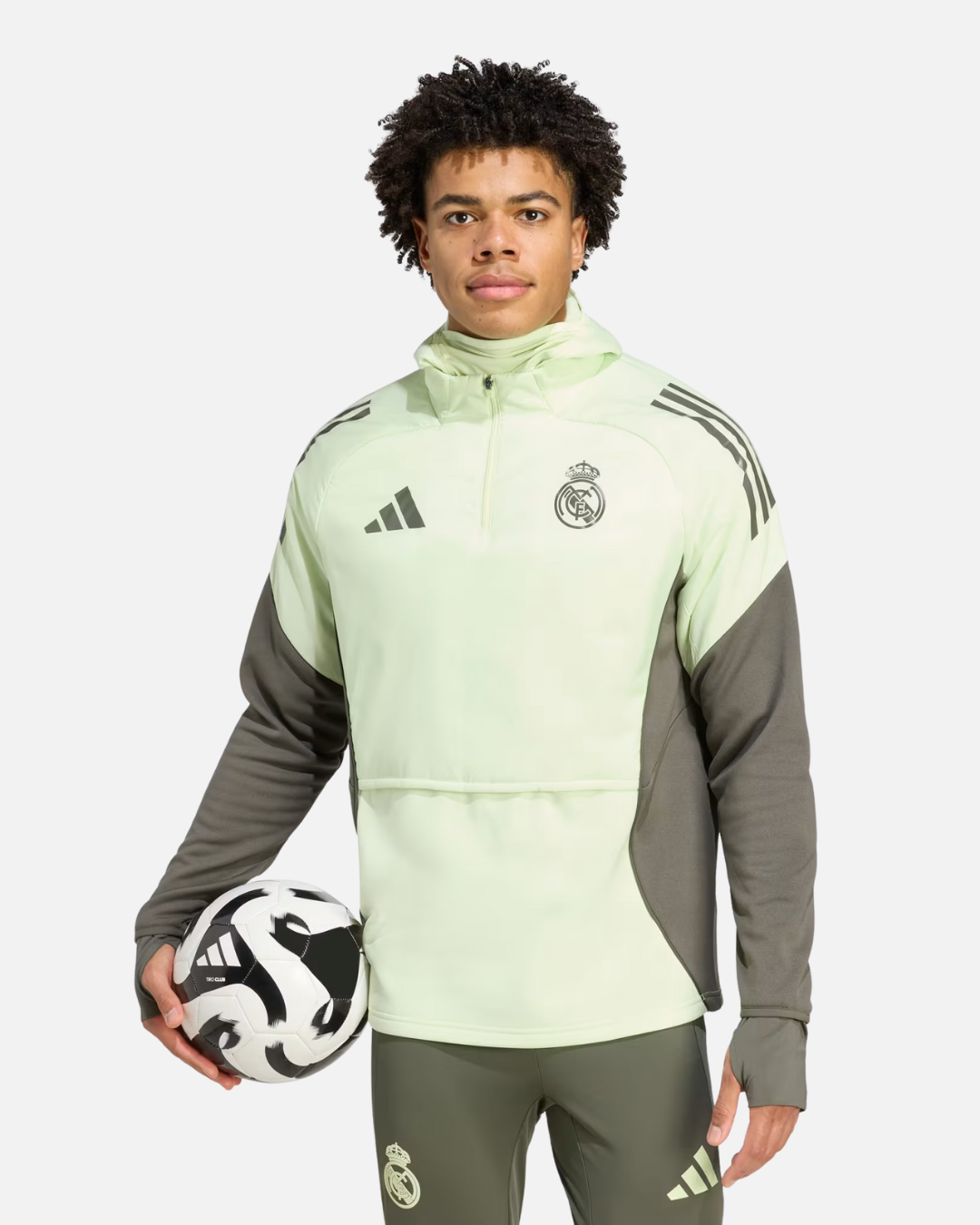 Haut hiver Real Madrid Tiro 25 Competition - Jaune/Vert