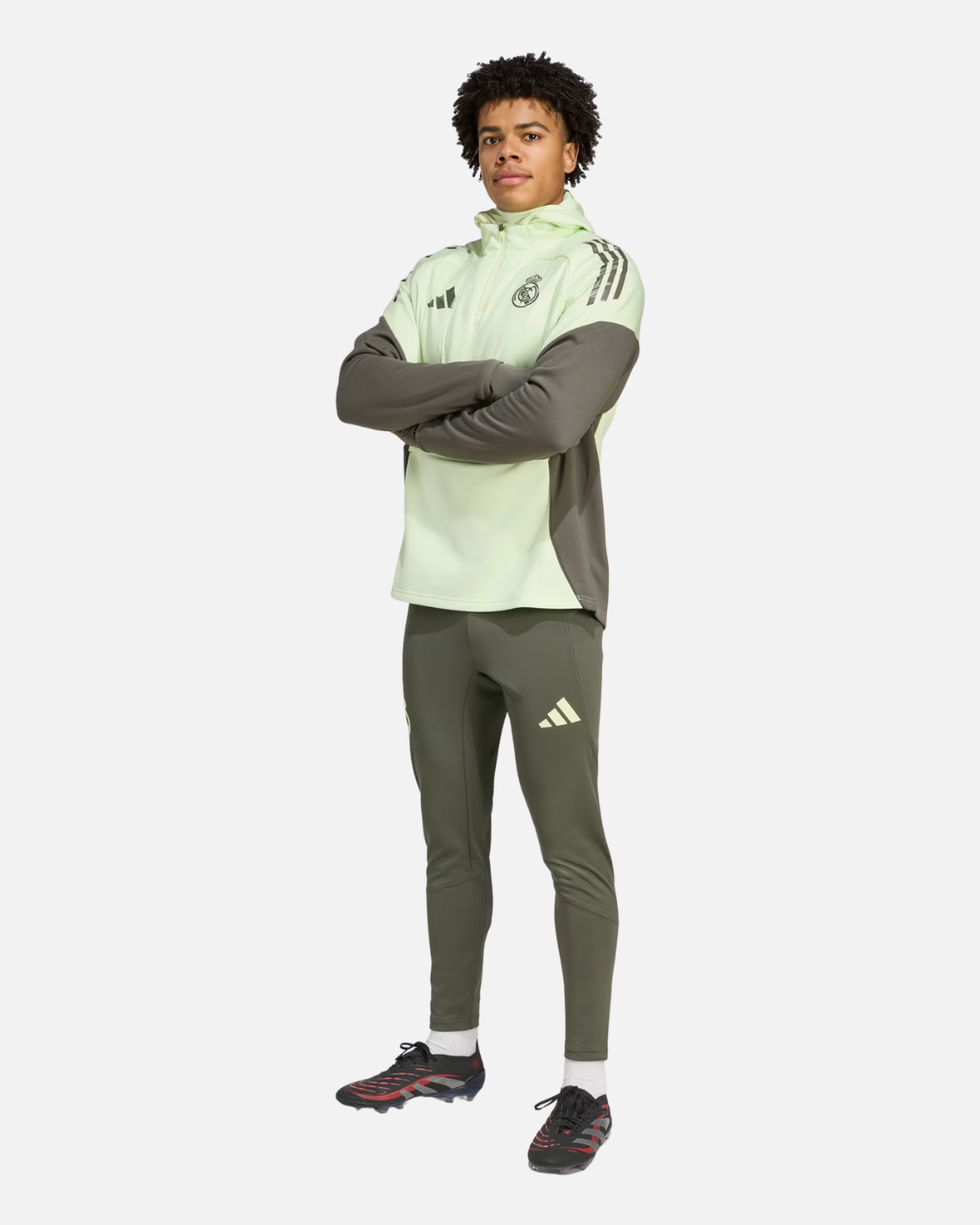 Haut hiver Real Madrid Tiro 25 Competition - Jaune/Vert