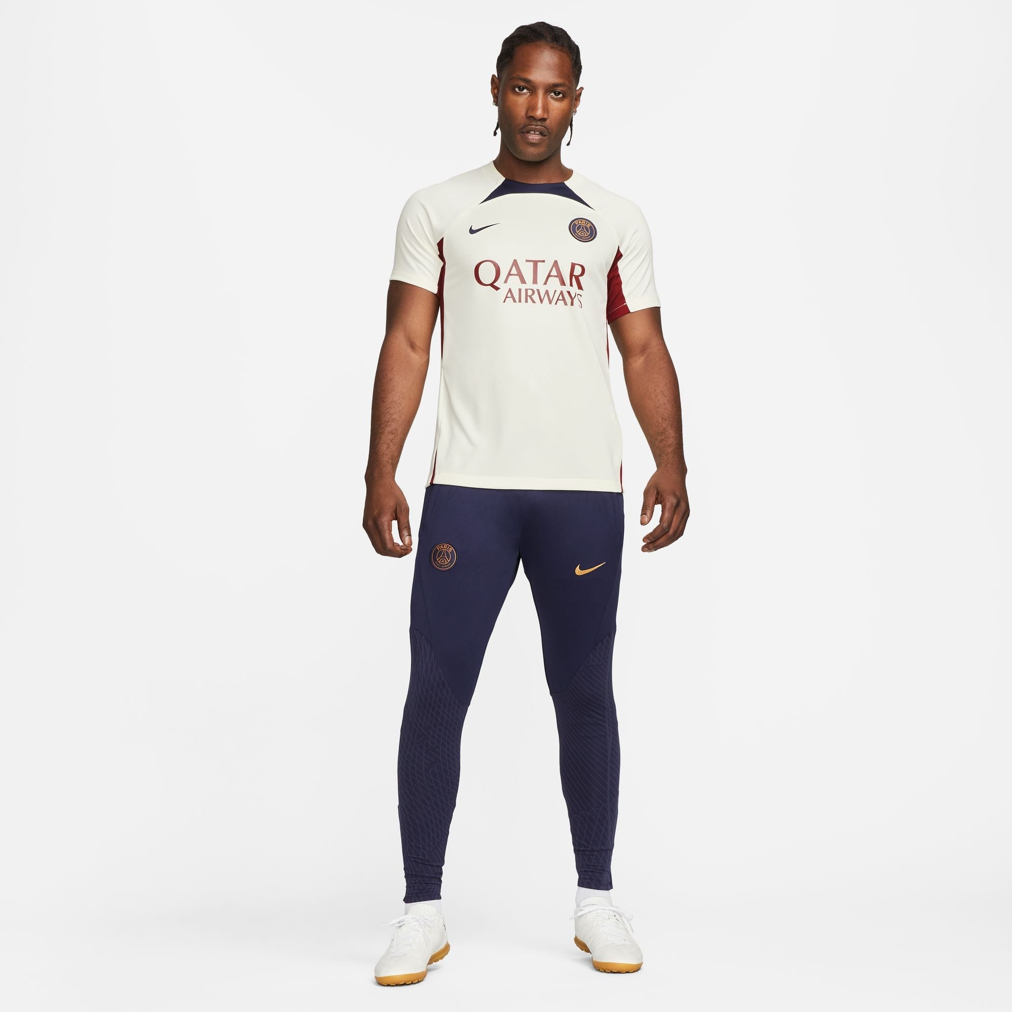 Maillot d'entrainement PSG - Beige/Rouge/Bleu