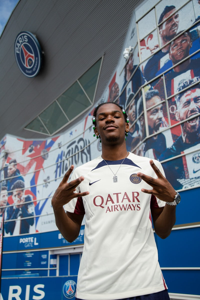 Maillot d'entrainement PSG - Beige/Rouge/Bleu