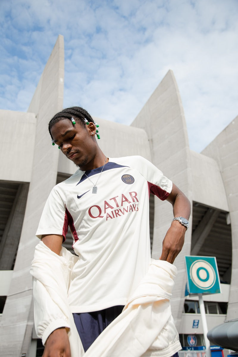 Maillot d'entrainement PSG - Beige/Rouge/Bleu