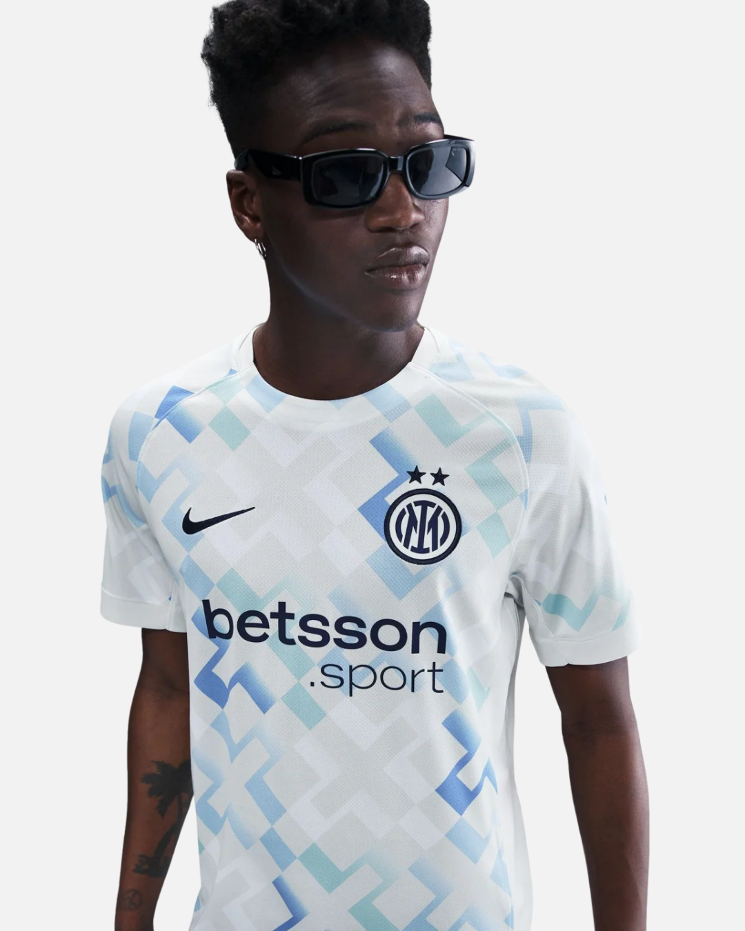 Maillot extérieur Inter Milan 2025/2026 - Blanc/Bleu