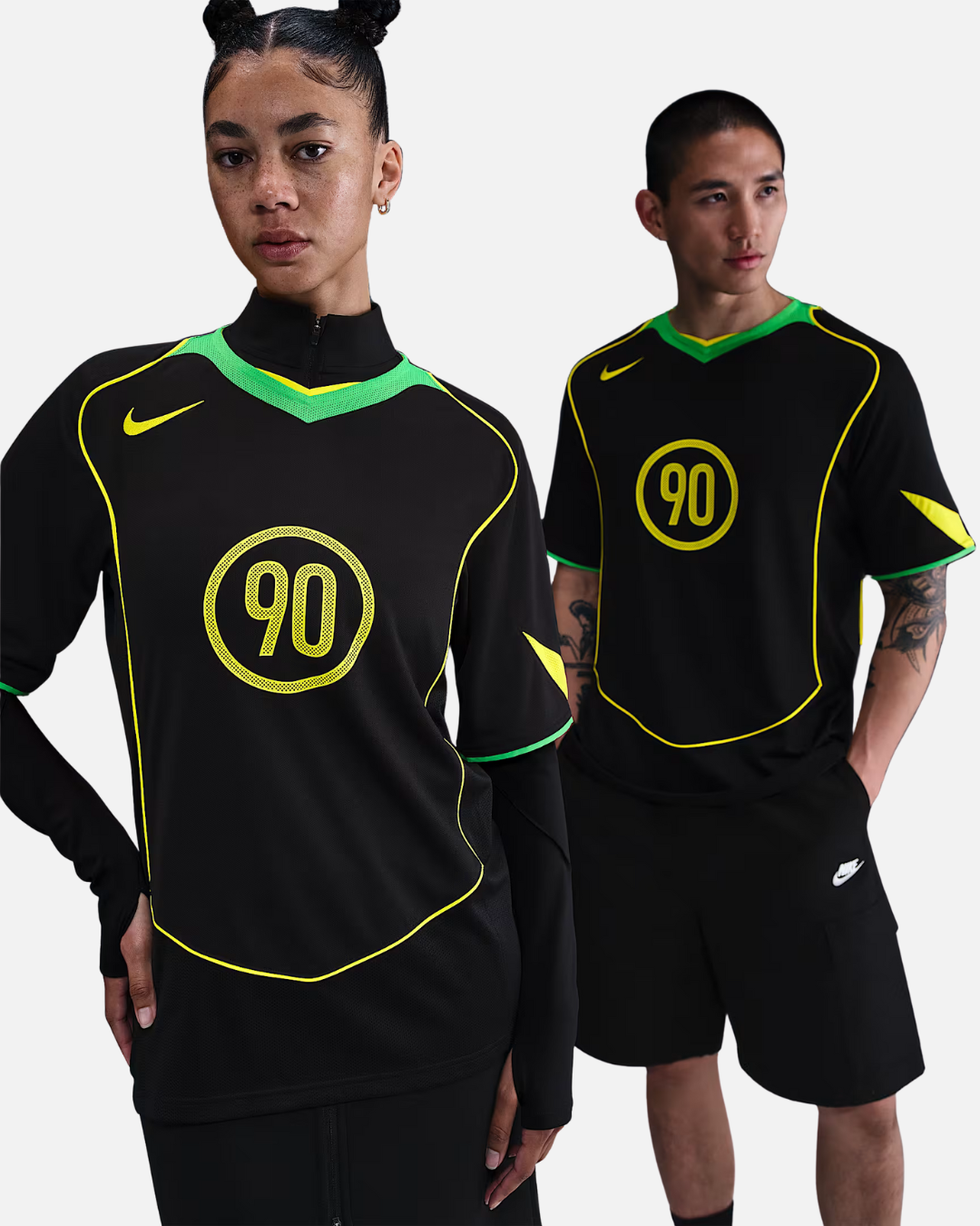 Maillot Nike Total 90 - Noir/Jaune/Vert