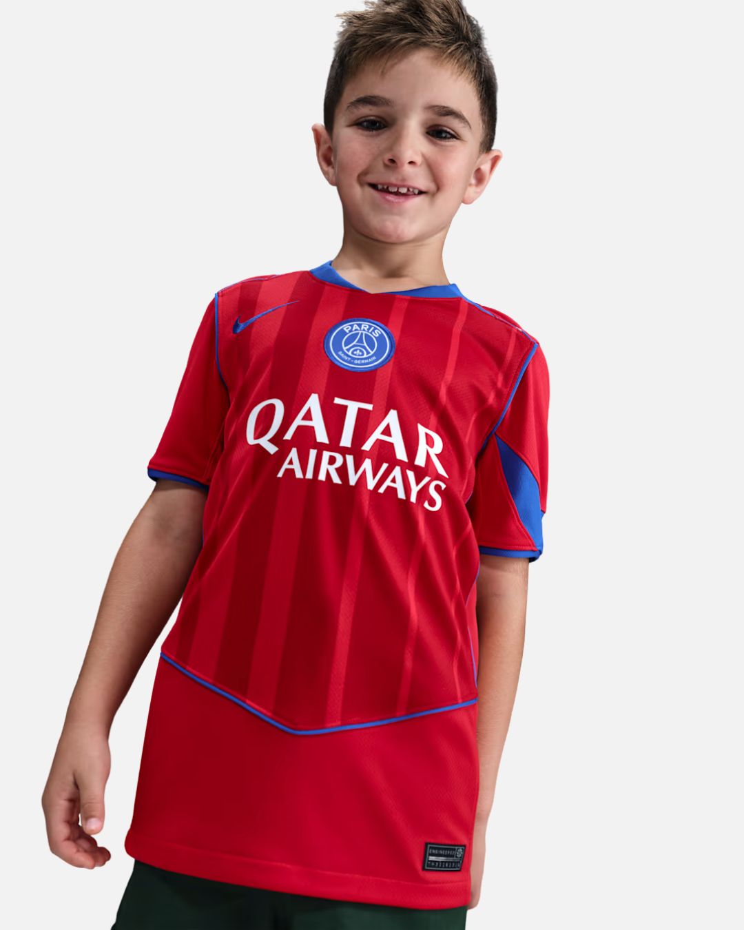 Maillot PSG Third 2025/2026 Junior - Rouge/Bleu