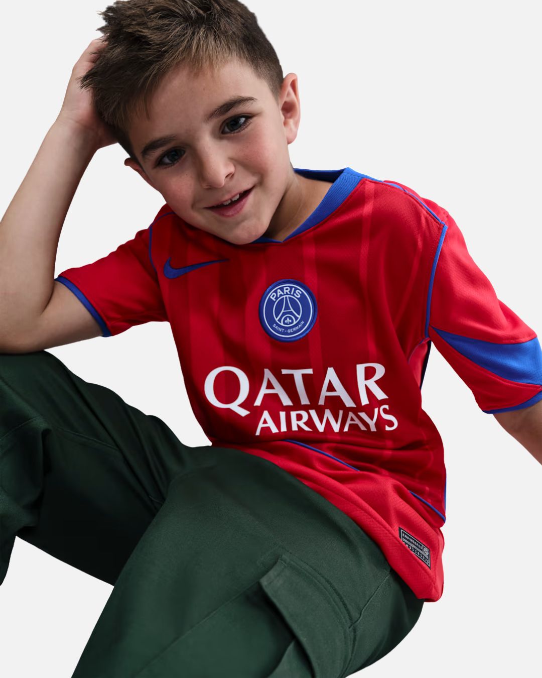 Maillot PSG Third 2025/2026 Junior - Rouge/Bleu