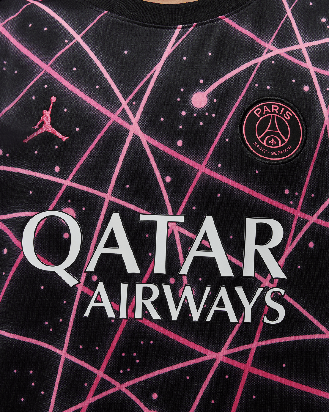 Maillot PSG Pré-Match 2025/2026 - Noir/Rose