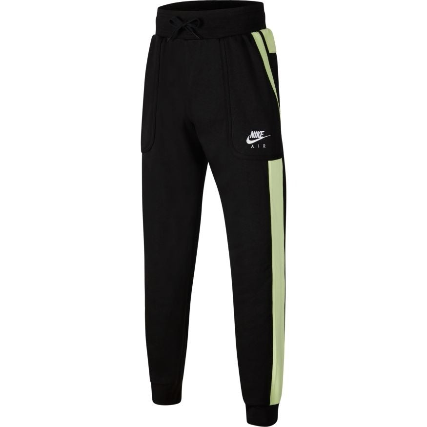 Pantalon jogging Nike Air Fleece Junior - Noir/Fluo