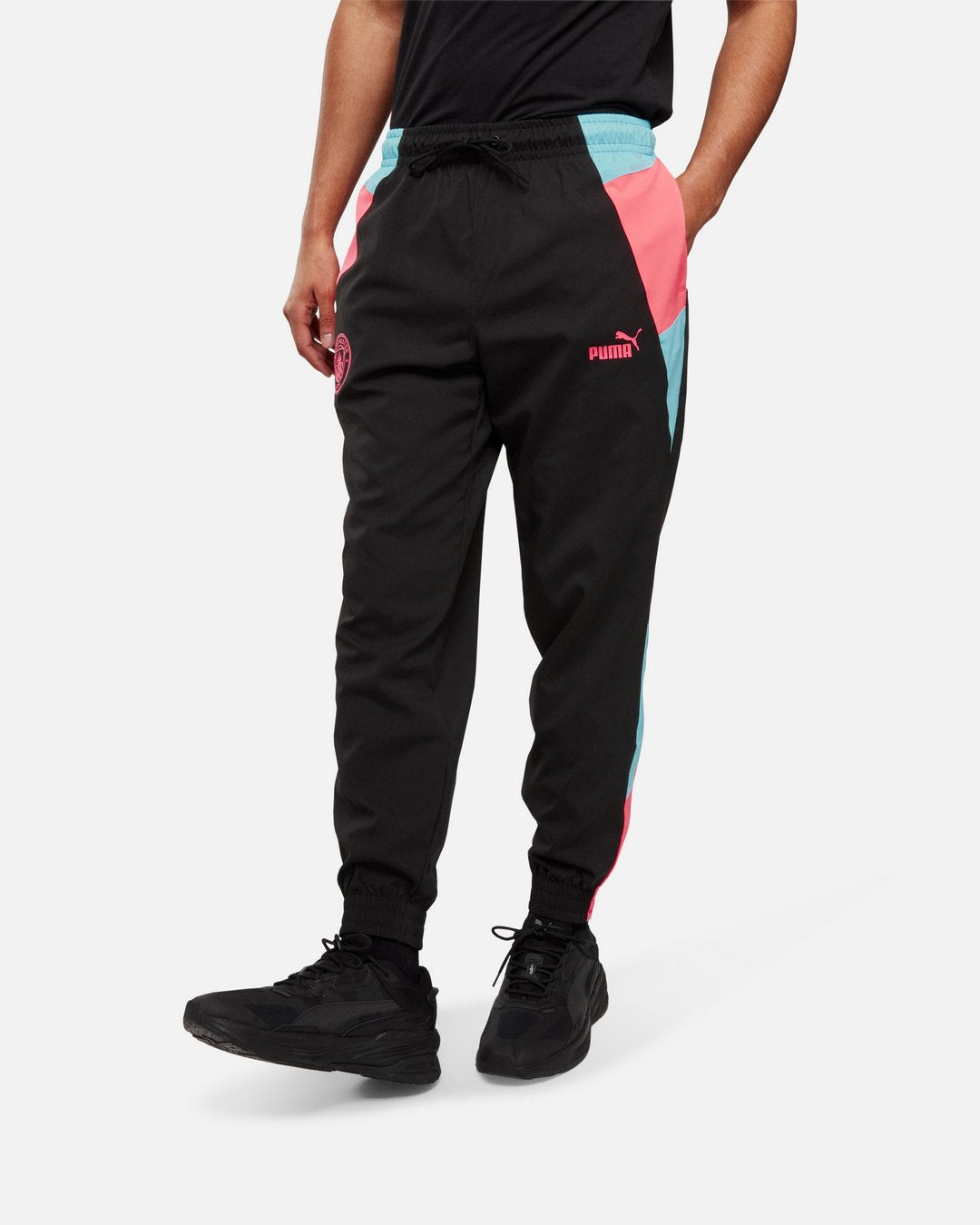 Pantalon de survêtement Manchester City - Noir/Rose/Bleu