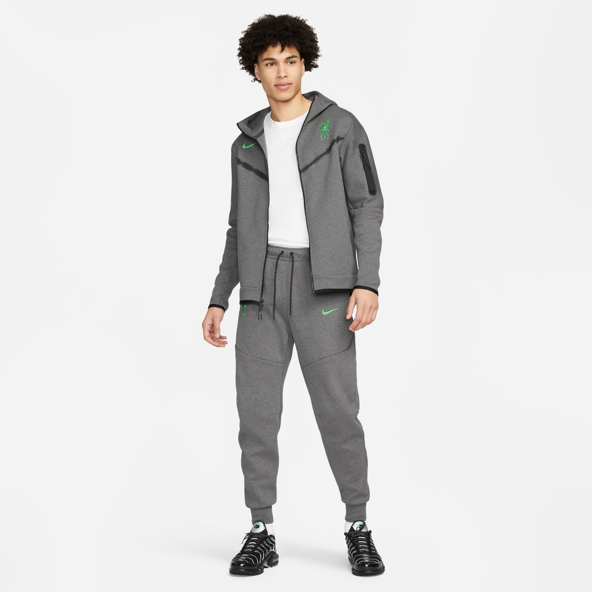 Pantalon Liverpool Tech Fleece - Gris/Vert