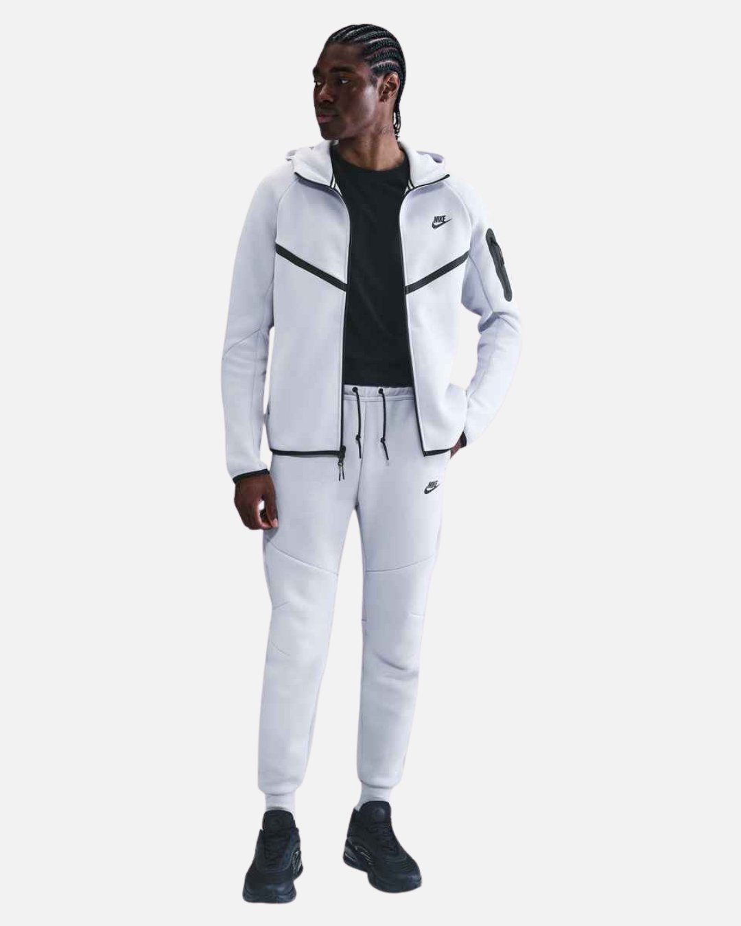 Veste à capuche Nike Tech Fleece Windrunner - Gris