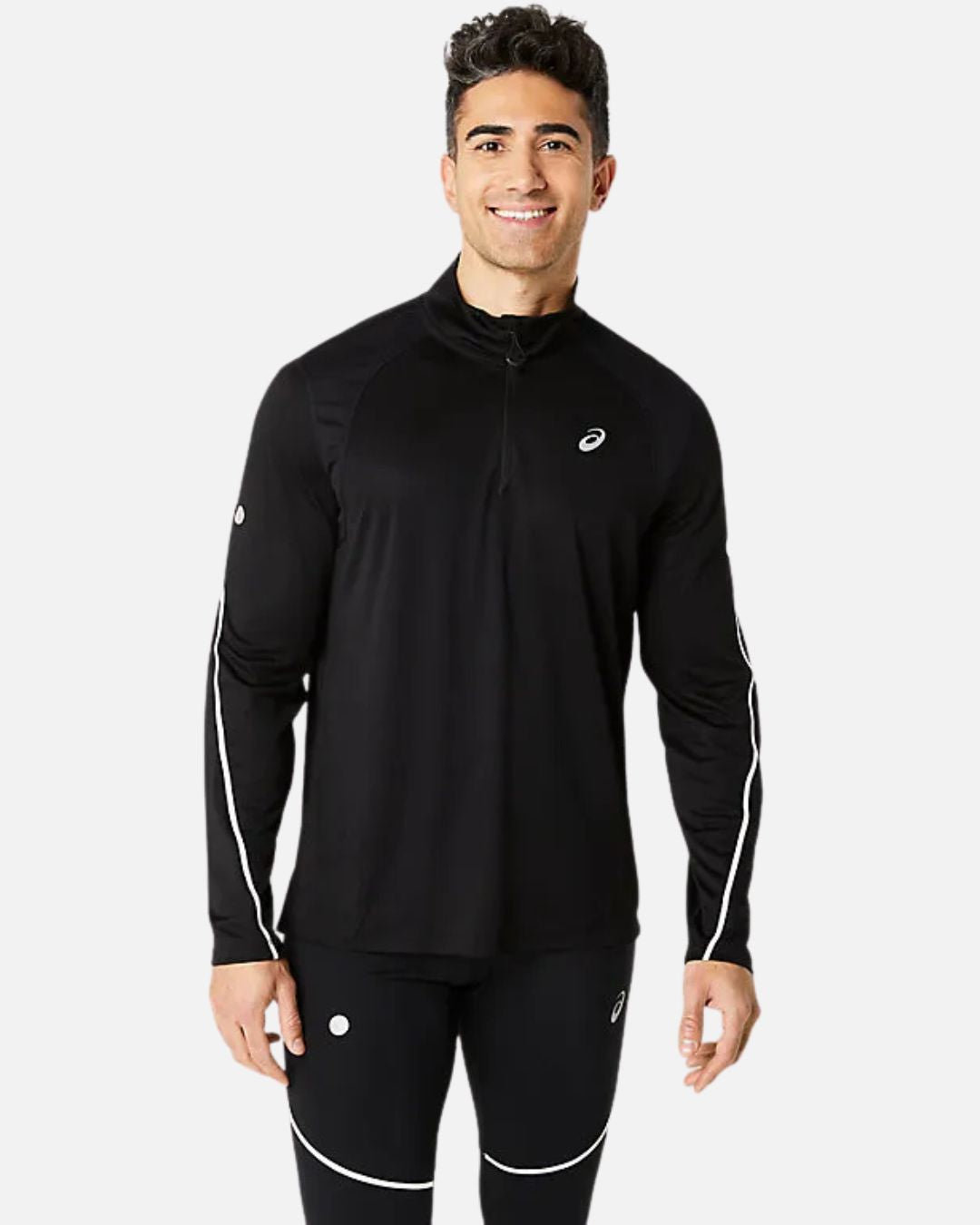 Sweat Asics Road Lite-Show 1/2 Zip - Noir