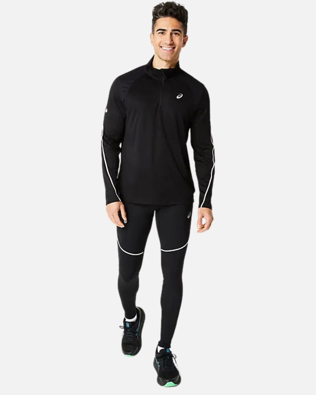 Sweat Asics Road Lite-Show 1/2 Zip - Noir