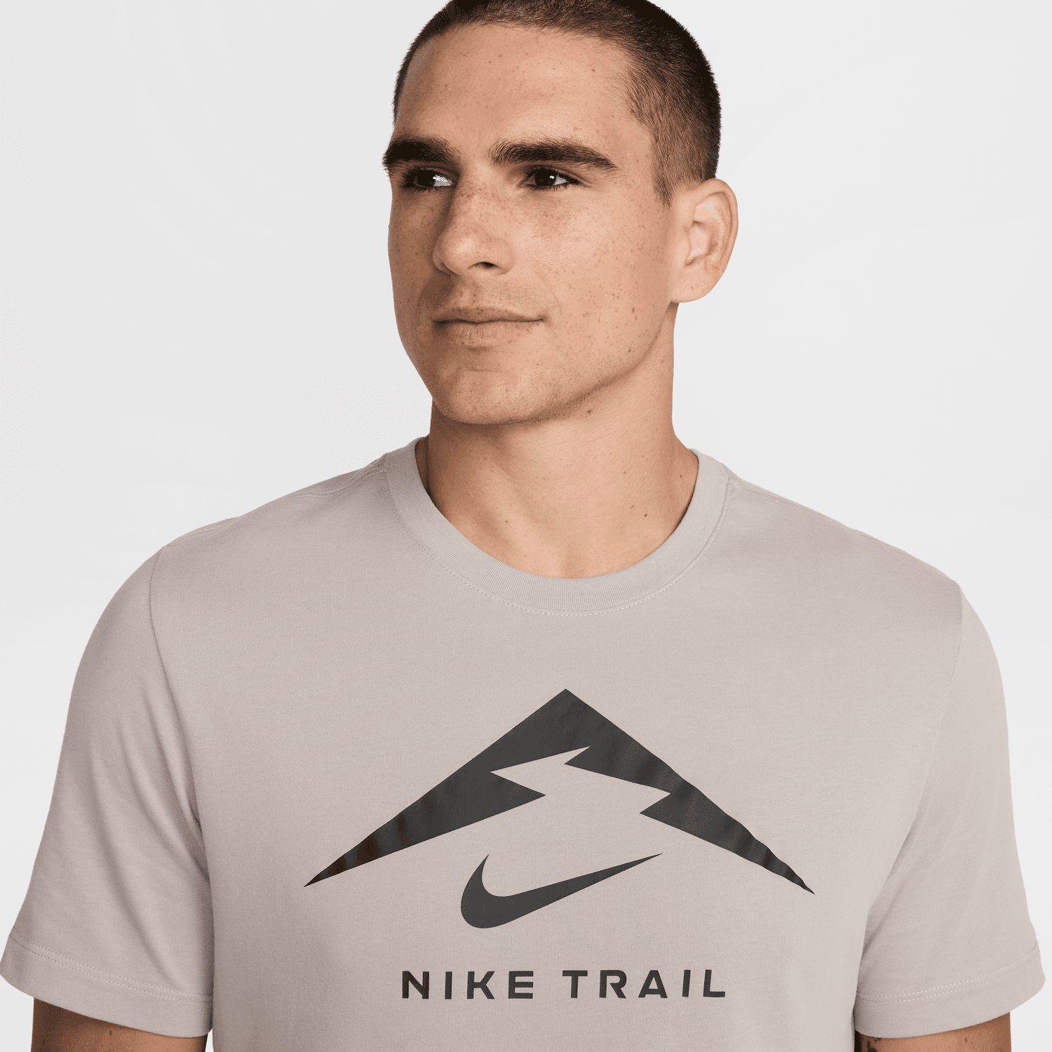 T-shirt Nike Running Trail - Beige/Noir