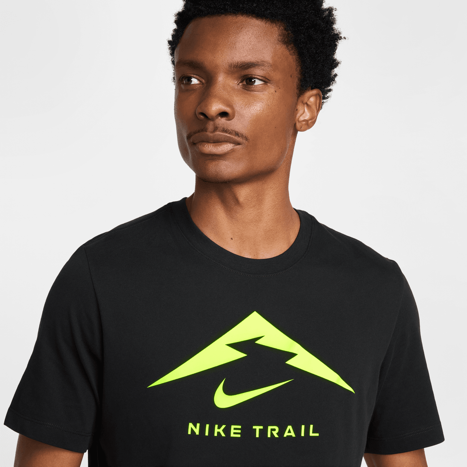 T-shirt Nike Running Trail - Noir/Jaune