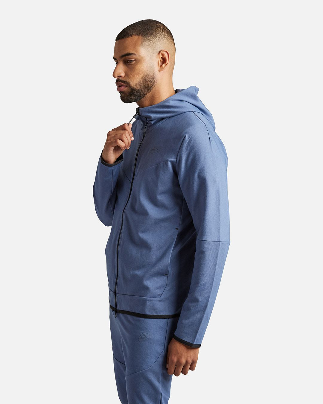 Veste à capuche Nike Tech Fleece Lightweight - Bleu/Noir
