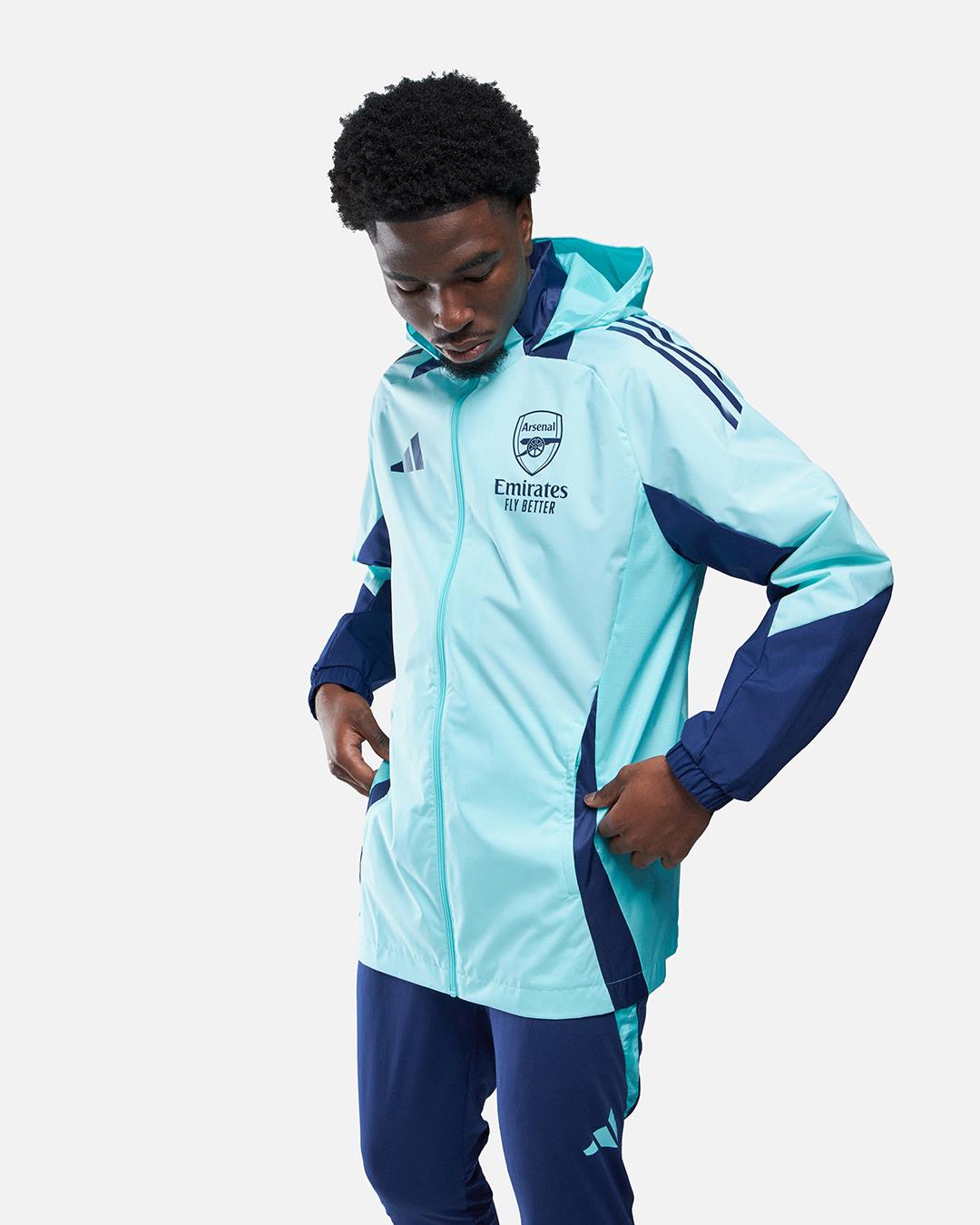 Veste Coupe-Vent Arsenal 2024/2025 - Bleu