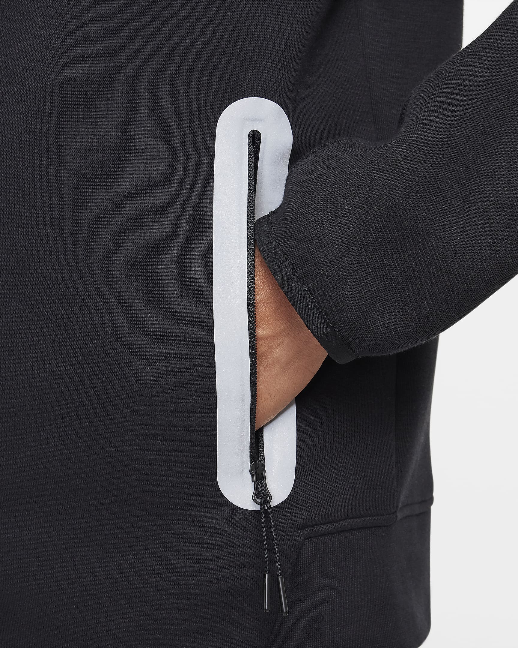 Veste Nike Tech Fleece Windrunner - Noir/Argent
