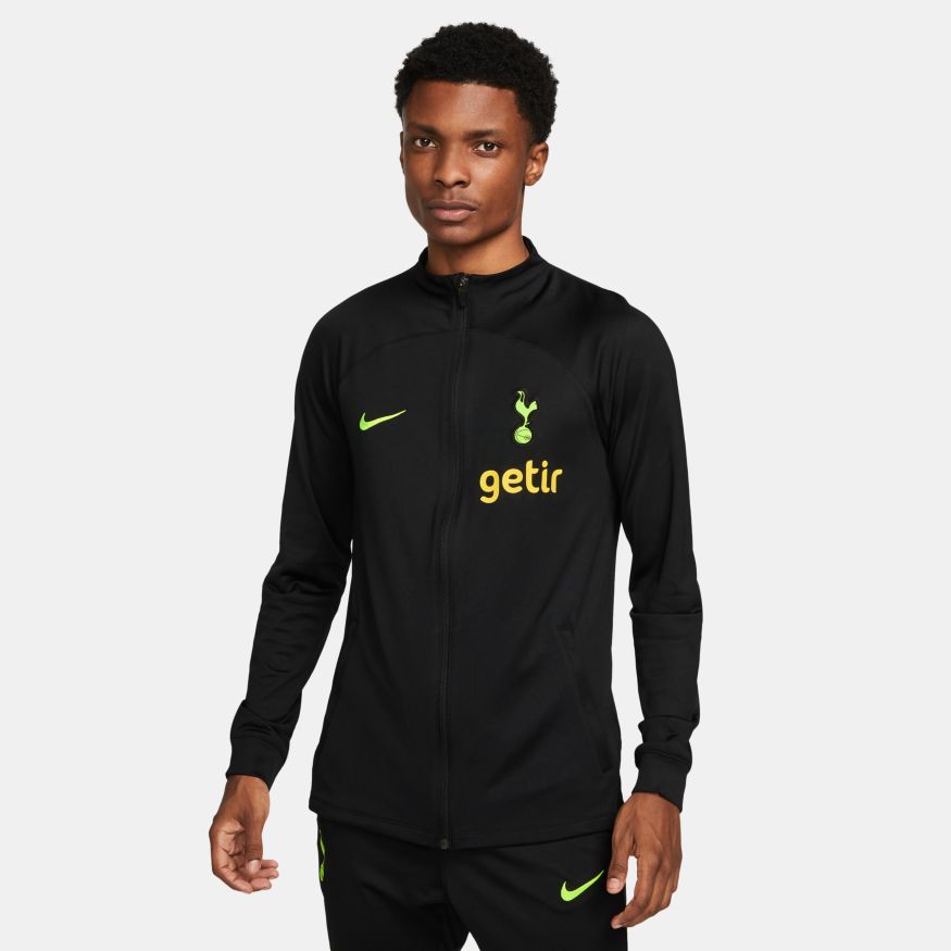 Veste de survêtement Tottenham Hotspur Strike - Noir/Jaune