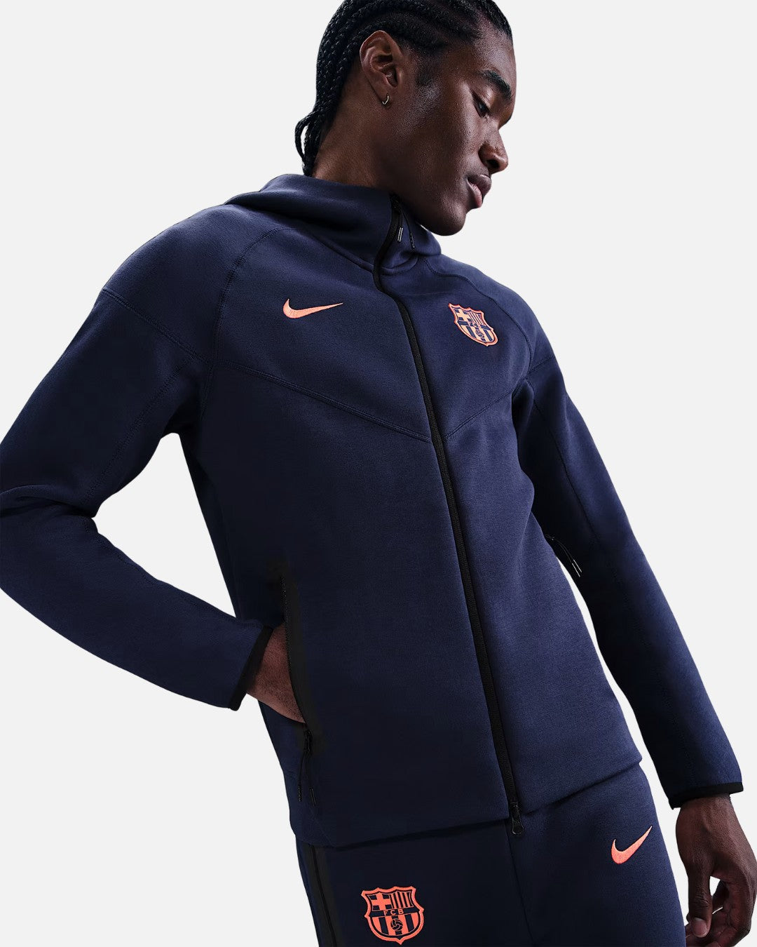 Veste Tech Fleece FC Barcelone 2025/2026 - Bleu